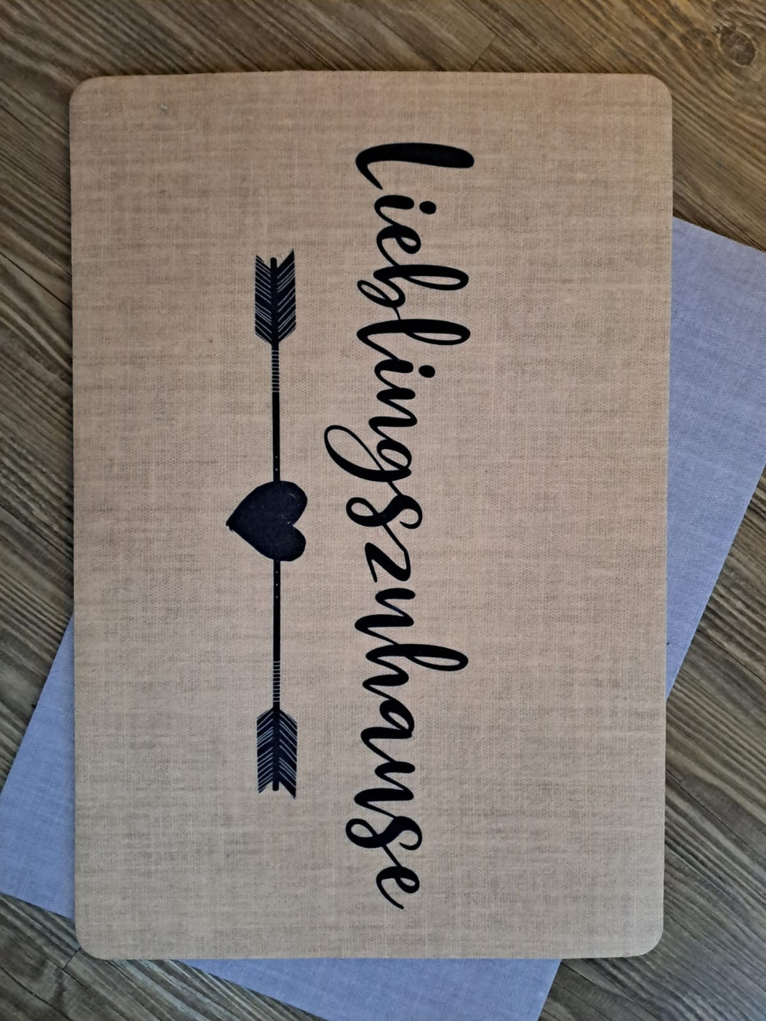 Teppich Lieblingszuhause beige