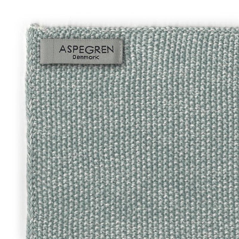 Aspegren Spültuch - gestrickt - Mischung - Seegrün: 26x26 cm