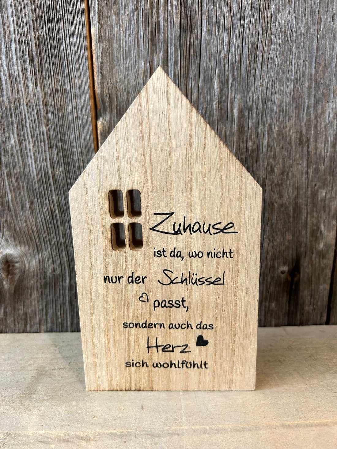 Holzhaus klein "Zuhause"