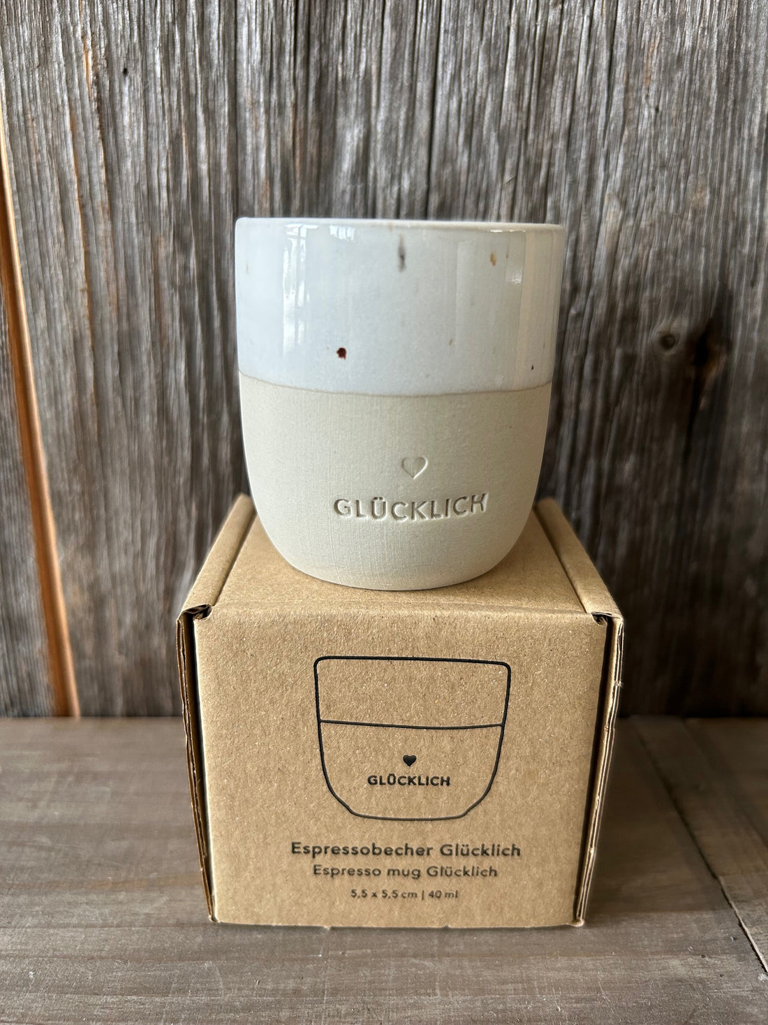 Eulenschnitt Espresso Tasse Glücklich