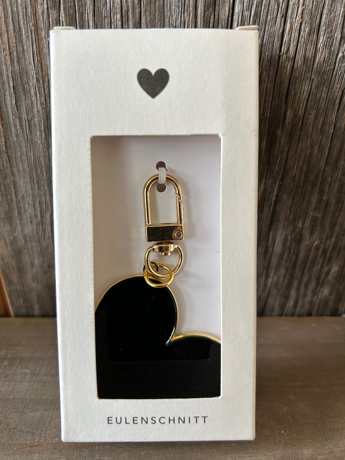 Eulenschnitt Schlüsselanhänger Herz gross