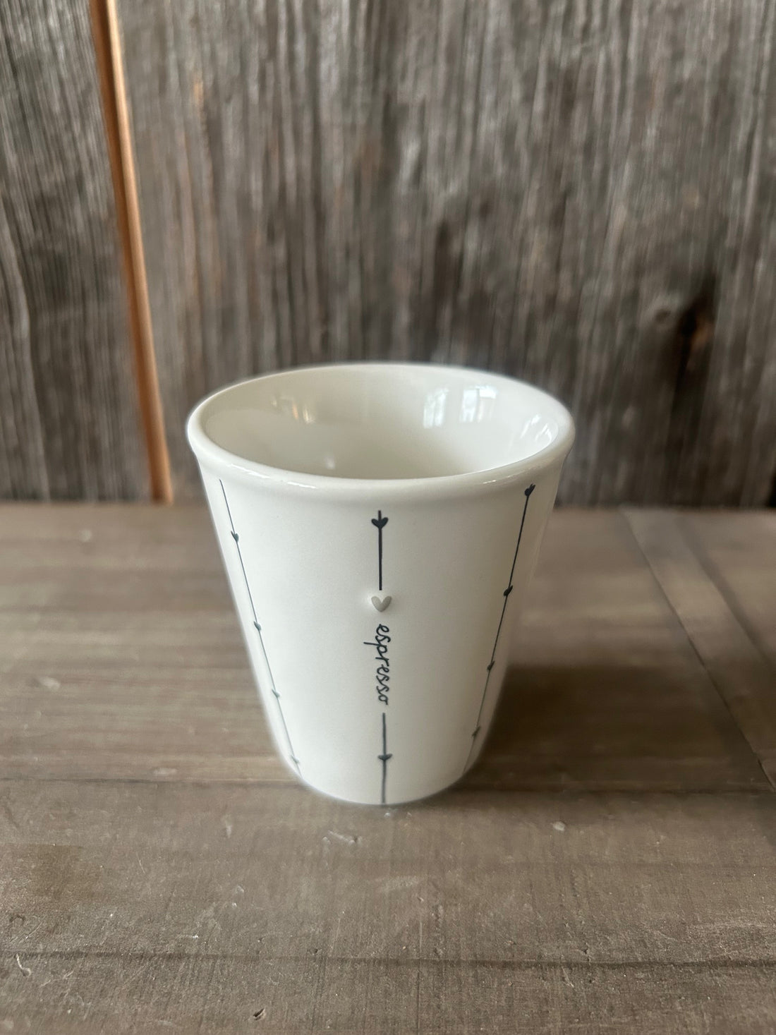 Bastion Collection Espresso Tasse "Herzen" ohne Henkel