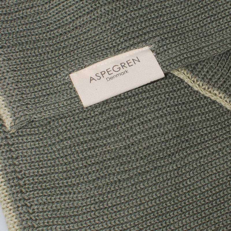 Aspegren Geschirrtuch, gestrickt, gewellt, Seegras: 26x26 cm