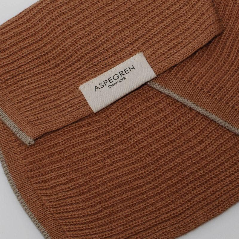 Aspegren Geschirrtuch - Gestrickt - Ripple - Camel: 26x26 cm