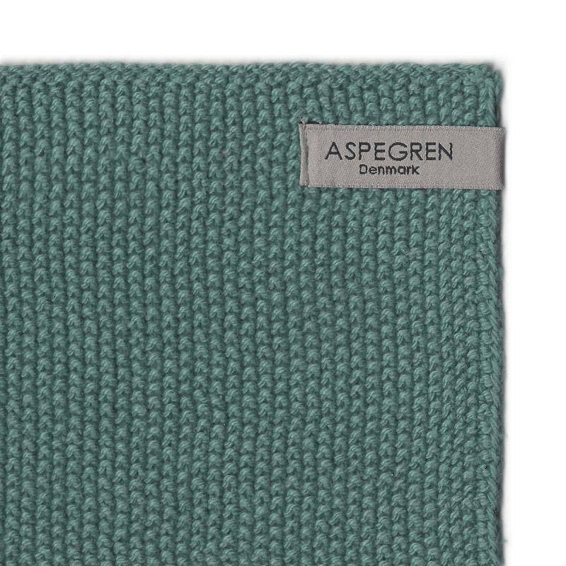 Aspegren Spültuch - Gestrickt - Einfarbig - Mintgrün: 26x26 cm