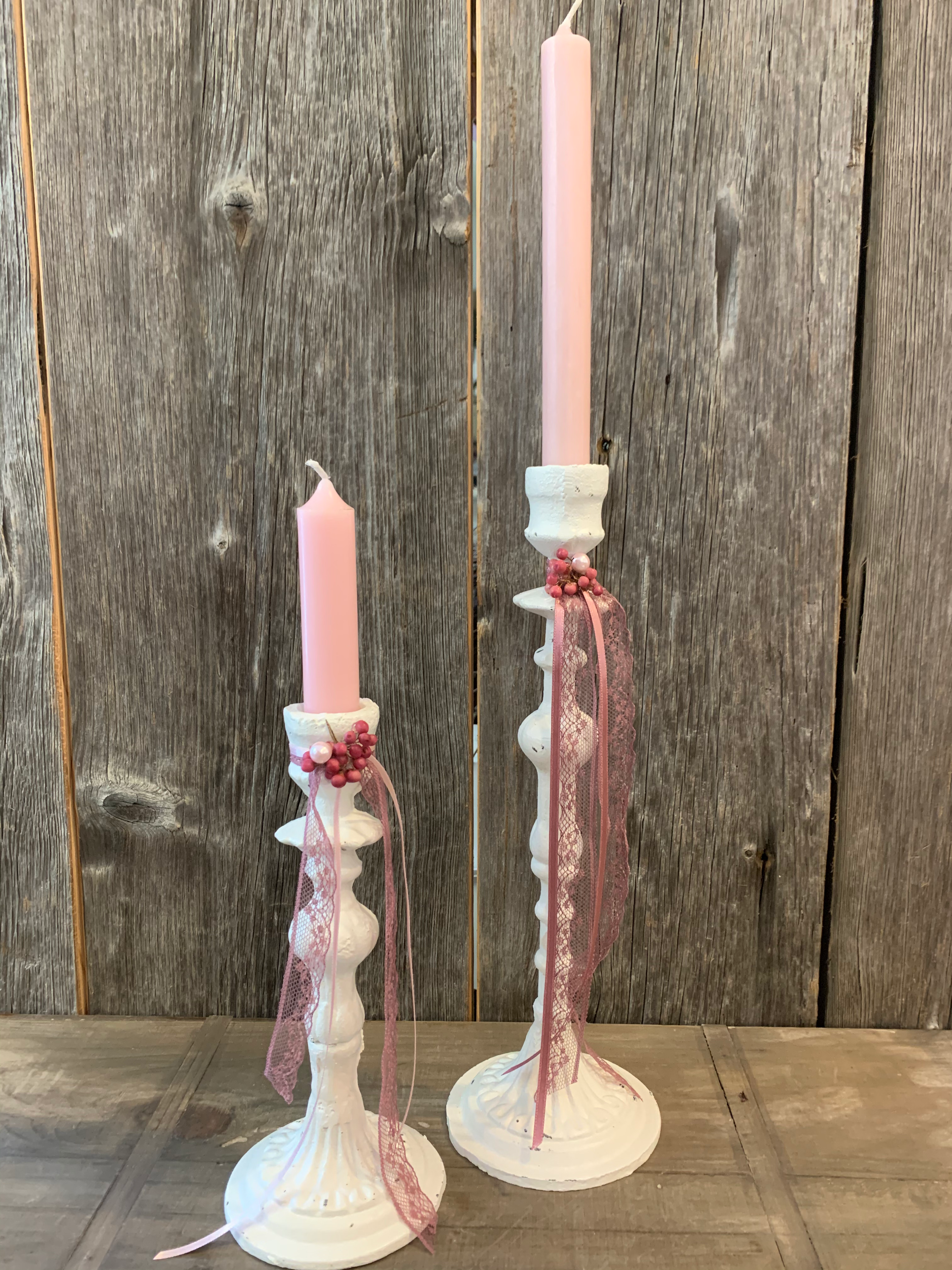 Kerzenständer weiss