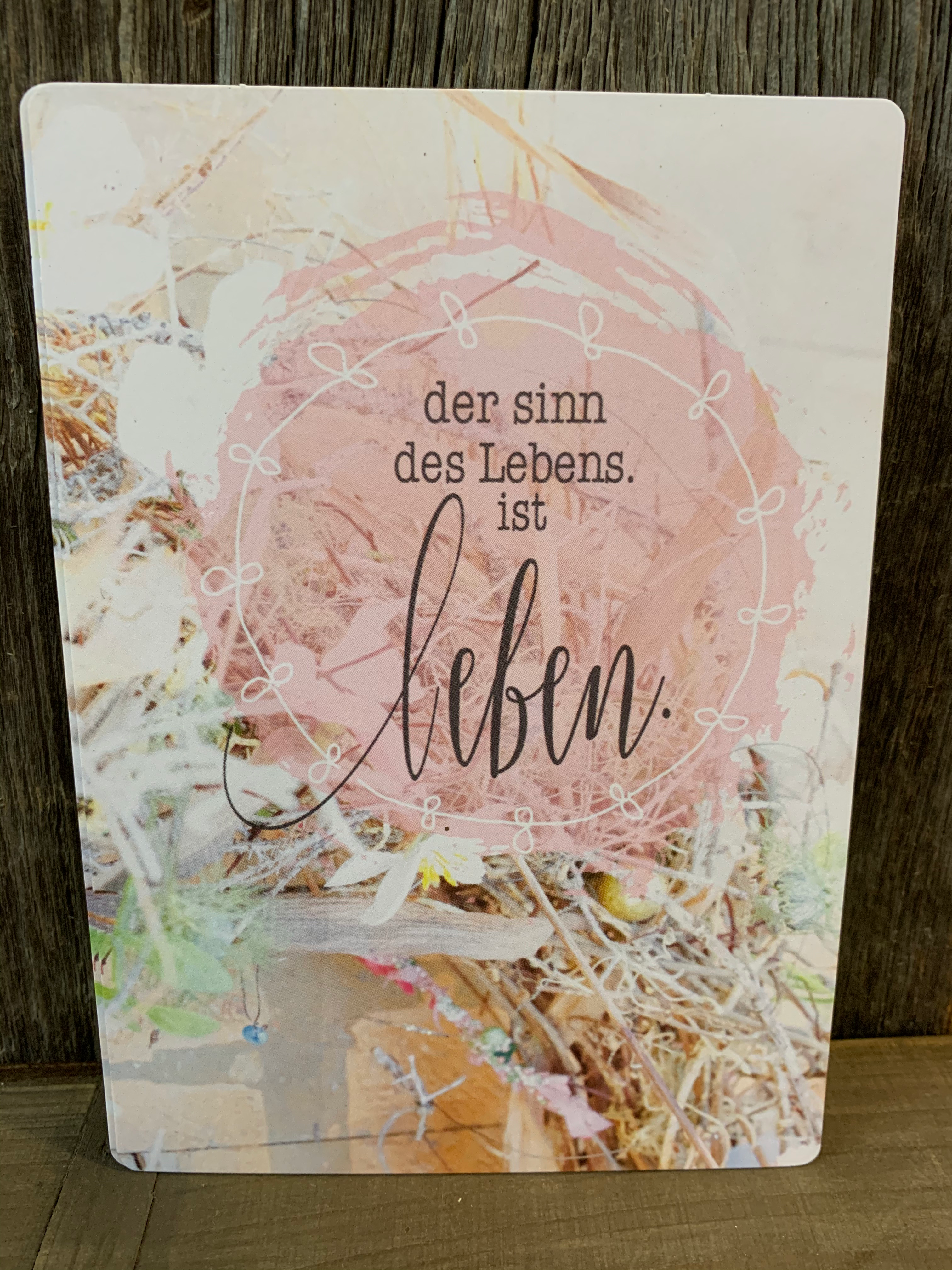 Postkarte "Leben"