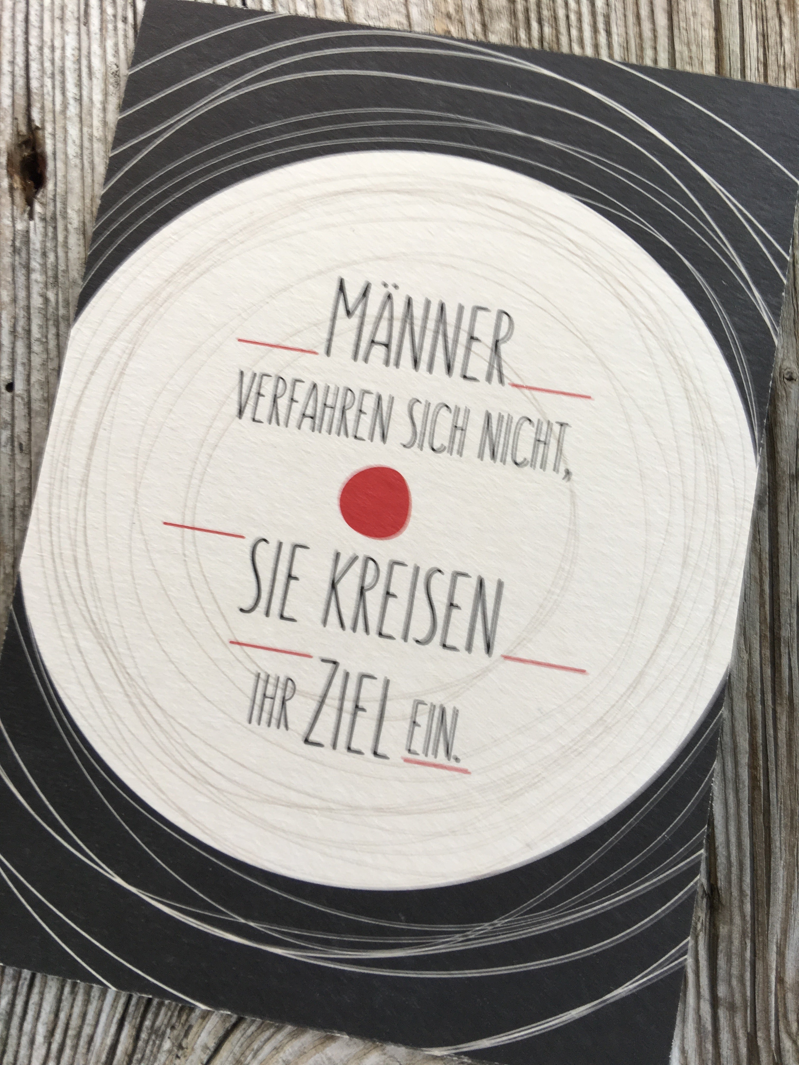Postkarte "Männer"