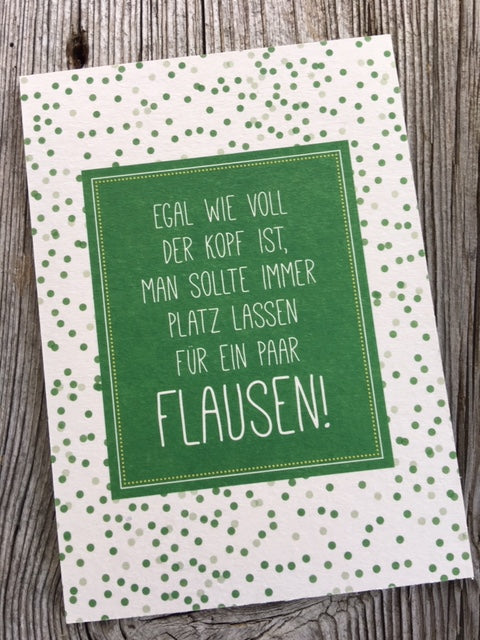 Postkarte "Flausen "