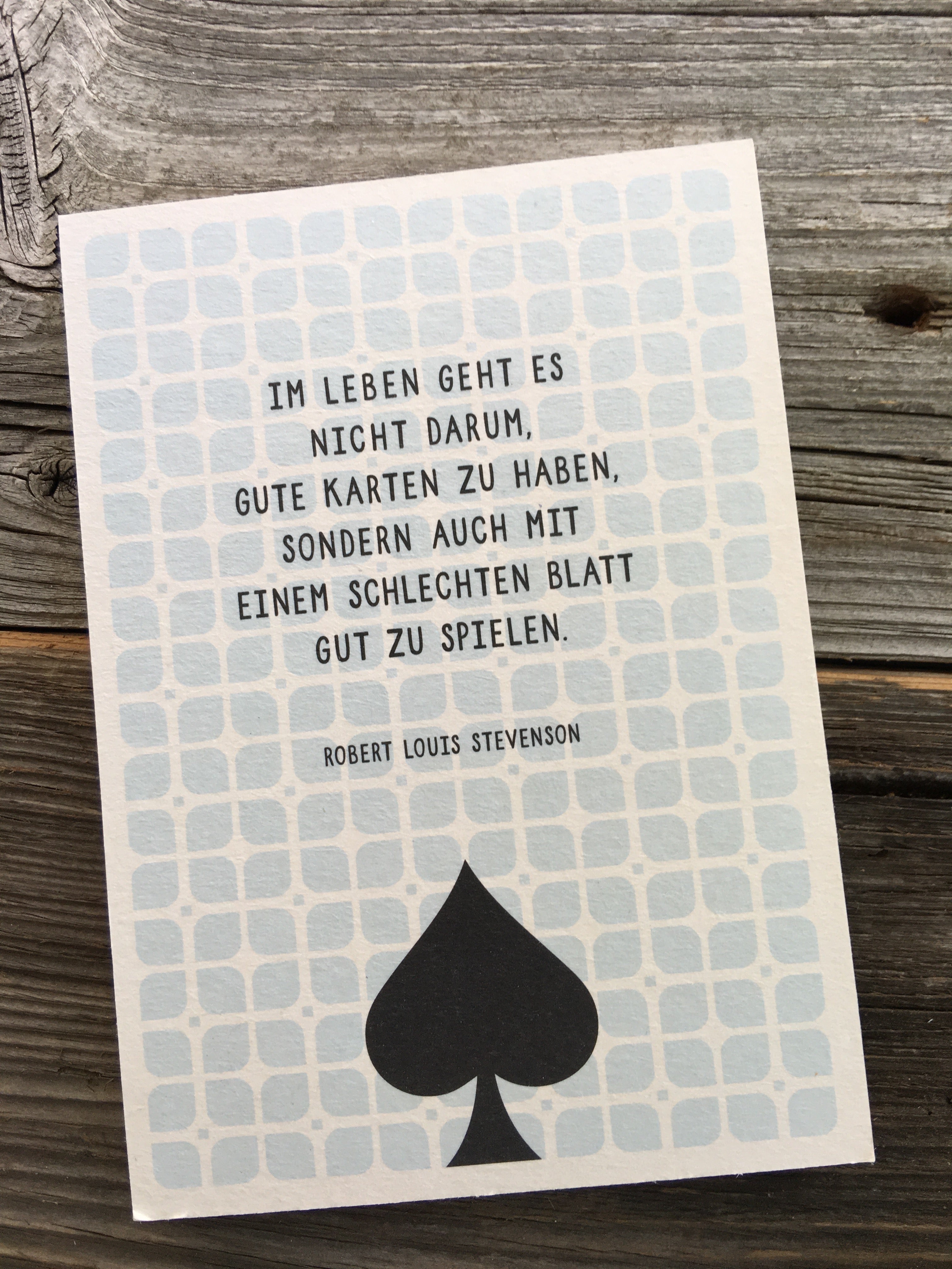 Postkarte "Jasskarte"