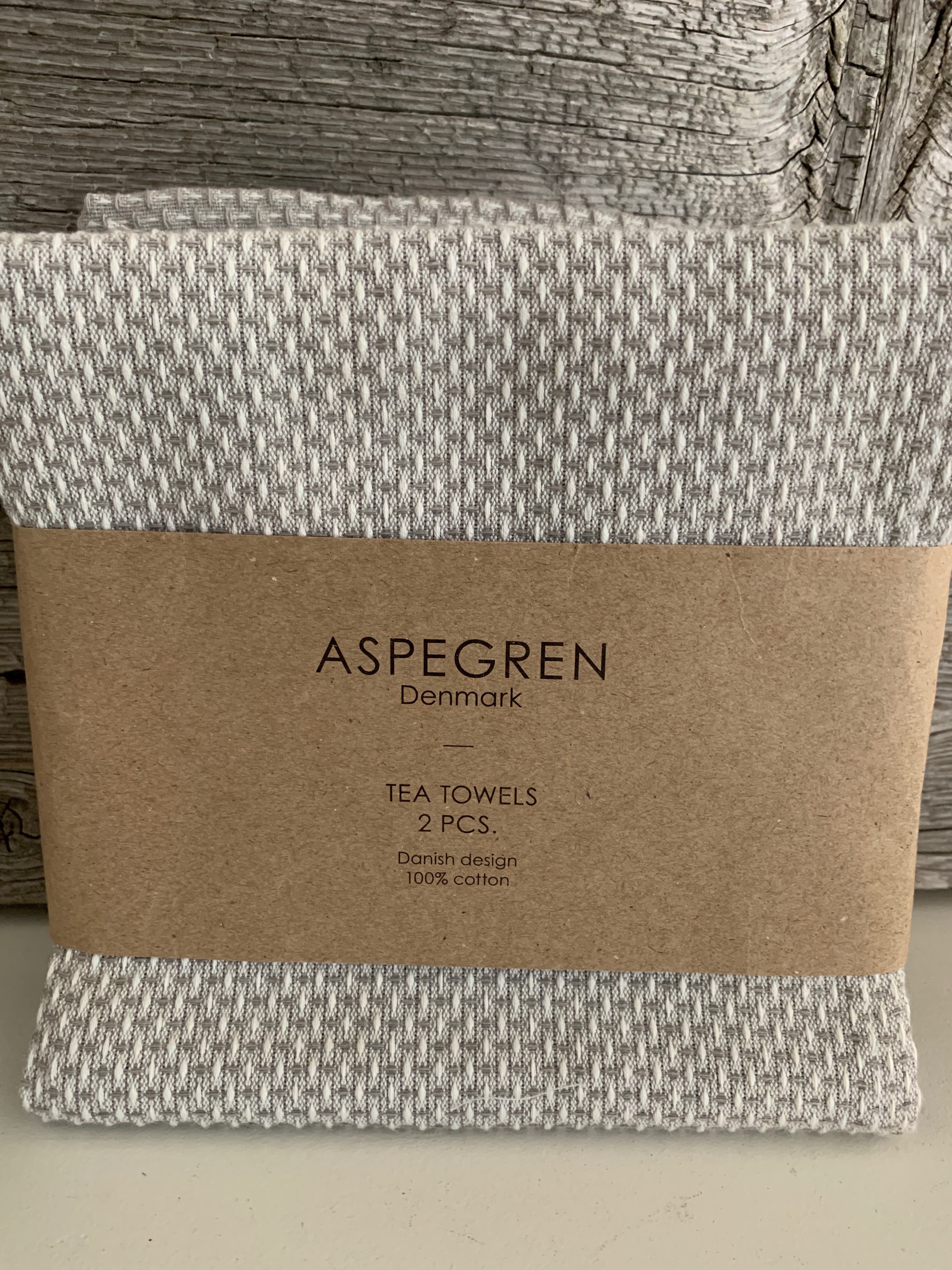 Aspegren Handtuch " DUO Grau"