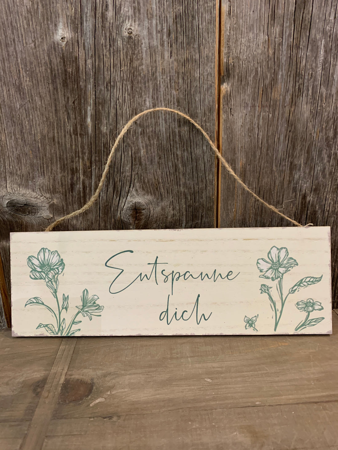 Schild "Entspanne dich"
