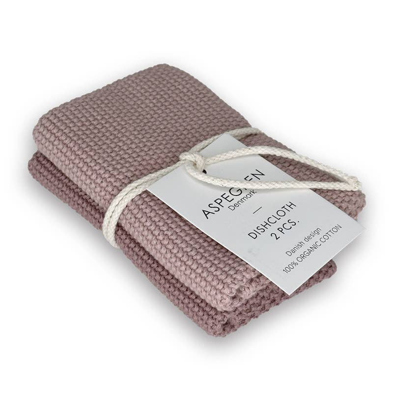 Aspegren Spültuch gestrickt, einfarbig, lila: 26x26 cm
