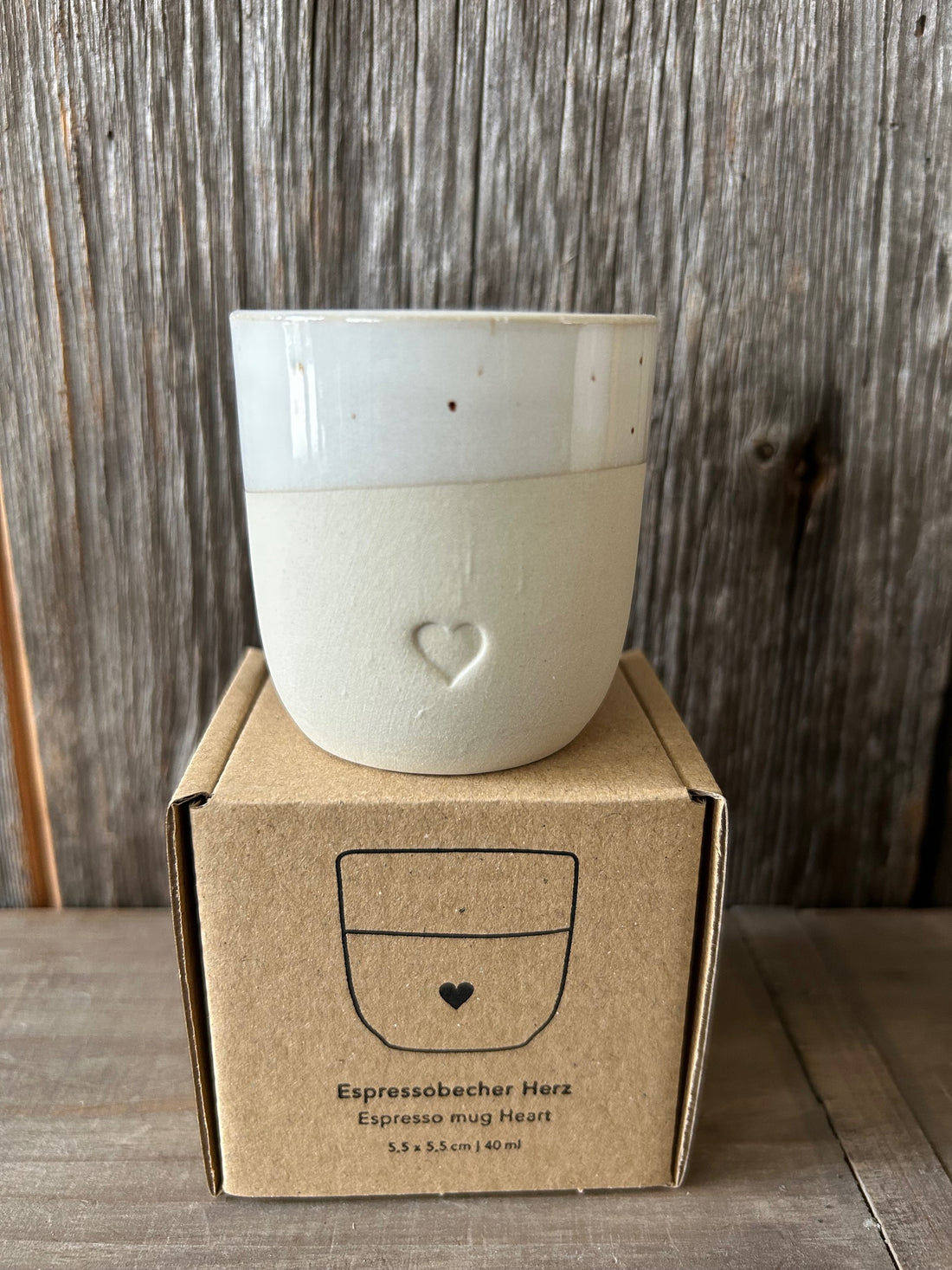 Eulenschnitt Espresso Tasse Herz