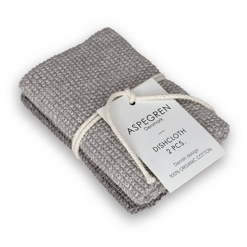 Aspegren Spültuch - Gestrickt - Mischung - Grau: 26x26 cm