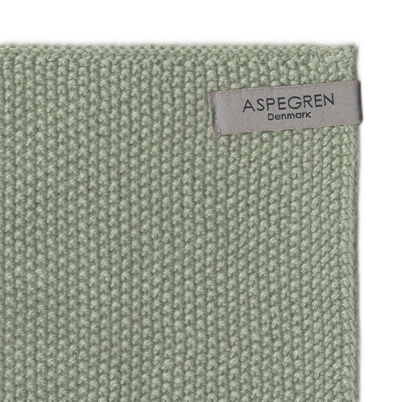 Aspegren Spültuch - Gestrickt - Einfarbig - Mintgrün: 26x26 cm